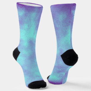 Chaussette Nuage pourpre bleu tempête