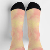 Chaussette Nuages de tempête orange jaune (Haut)