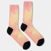 Chaussette Nuages de tempête orange jaune (Droite)