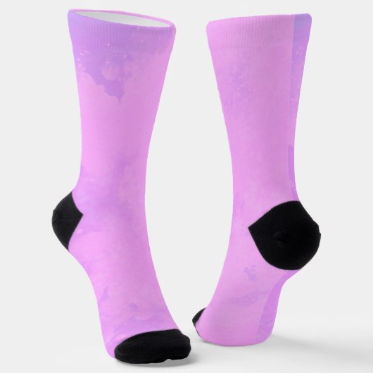 Chaussette Nuages de tempête rose (Angulaire)