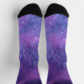 Chaussette Nuages de tempête rose et bleu foncé (Haut)