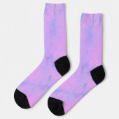 Chaussette Nuages de tempête rose et violet (Gauche)