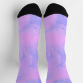 Chaussette Nuages de tempête roses et violets (Haut)