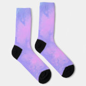 Chaussette Nuages de tempête roses et violets (Droite)