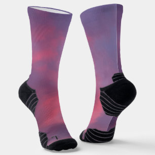 Chaussette Nuages roses bleus