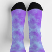 Chaussette Nuages violets de tempête bleue (Haut)