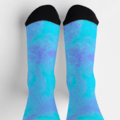 Chaussette Nuages violets de tempête bleue (Haut)