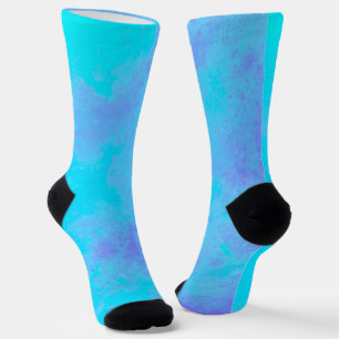 Chaussette Nuages violets de tempête bleue