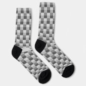 Chaussette Nuances de gris blocs de couleur (Droite)