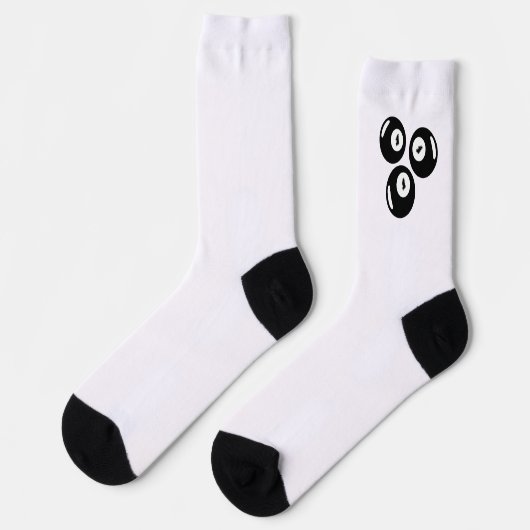 Chaussette Numéro Chanceux 111 Boules Noires (Gauche)