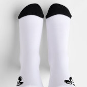 Chaussette Numéro Chanceux 111 Boules Noires (Haut)