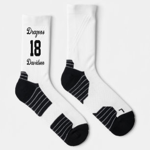 Chaussette Numéro de l'équipe sportive Nom du baseball en scr