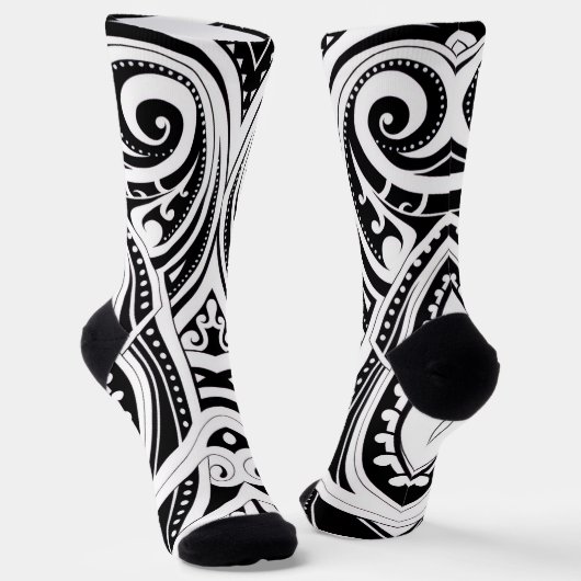 Chaussette NZKULTURE chaussettes unique maori design (Angulaire)