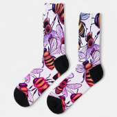 Chaussette Occupé comme une abeille (Gauche)