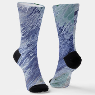Chaussette Ocean Water Peint Art Chaussettes Cosy