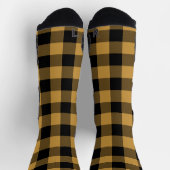 Chaussette Ocre et plaid de buffle noir (Haut)