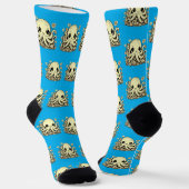 Chaussette Octopus dans les fleurs Cute Animal design (Angulaire)