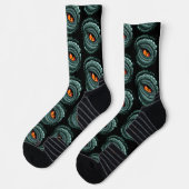 Chaussette Œil de prédateur reptile primal (Gauche)
