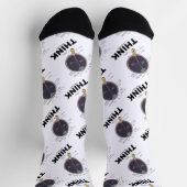 Chaussette Oeil (I) Penser Humour Geek anatomique (Haut)