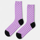 Chaussette Oeuf de Pâques violet (Gauche)