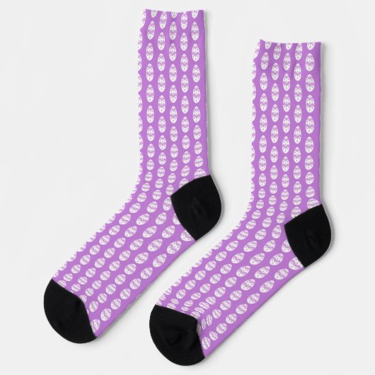 Chaussette Oeuf de Pâques violet (Gauche)