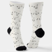Chaussette Off-white Cat Line Art Pattern Socks (Angulaire)