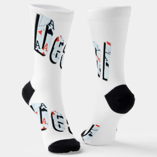 Chaussette Offre : Logo image de poker fait avec des As,