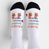 Chaussette Oh ceci appelle un pull de Noël pour tableur (Haut)