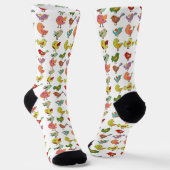 Chaussette Oiseaux chanteurs doux multicolores Thunder_Cove (Angulaire)