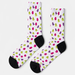 Chaussette Oiseaux colorés mignons