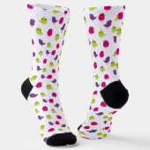 Chaussette Oiseaux colorés mignons (Angulaire)