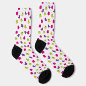 Chaussette Oiseaux colorés mignons (Droite)