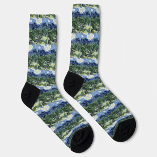 Chaussette Oliviers de Van Gogh - Blue Mountain Art