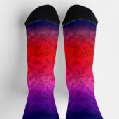 Chaussette Ombre bleu-rouge (Haut)