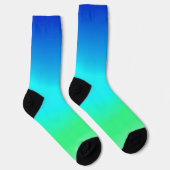 Chaussette Ombre d'eau Cool verte, bleue et turquoise (Droite)