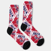 Chaussette Oncle Sam à l'anniversaire étoilé du 4 juillet (Droite)