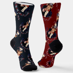 Chaussette Oncle Sam Je Veux Que Vous Fêtiez Comme Son 1776