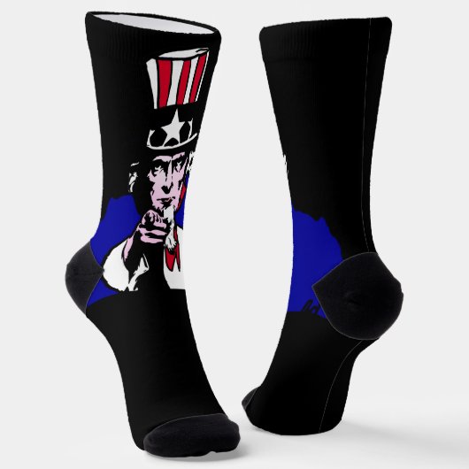 Chaussette Oncle Sam Patriotique (Angulaire)