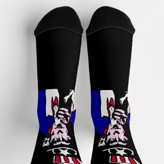 Chaussette Oncle Sam Patriotique (Haut)