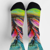 Chaussette Ondes de calme fleuries (Haut)