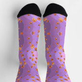 Chaussette Ondes violettes de l'automne (Haut)