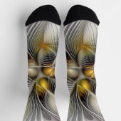 Chaussette Optical Illusion Abstract 3D Fractal With Depth (Haut)