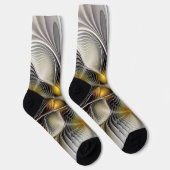 Chaussette Optical Illusion Abstract 3D Fractal With Depth (Droite)
