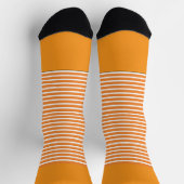 Chaussette Orange + Bandes horizontales orange (Haut)
