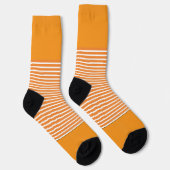 Chaussette Orange + Bandes horizontales orange (Droite)