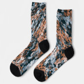 Chaussette orange et bleu (Gauche)