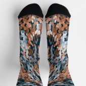 Chaussette orange et bleu (Haut)