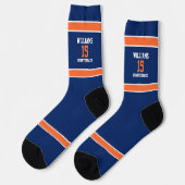 Chaussette Orange et bleu marine (Gauche)