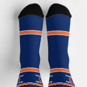 Chaussette Orange et bleu marine (Haut)