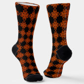 Chaussette Orange Et Noir (Angulaire)